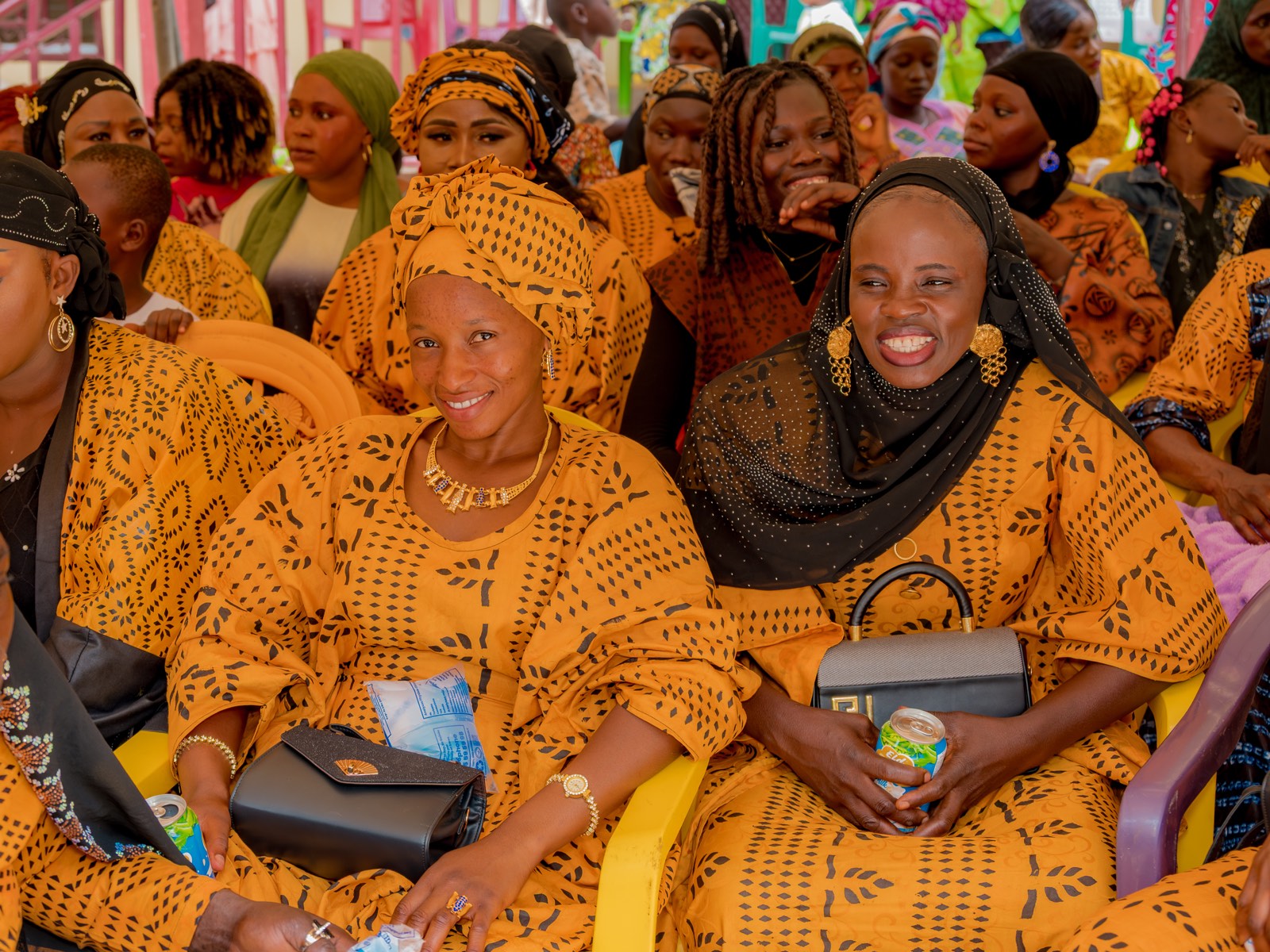 Members of the community at the Beyla ceremony